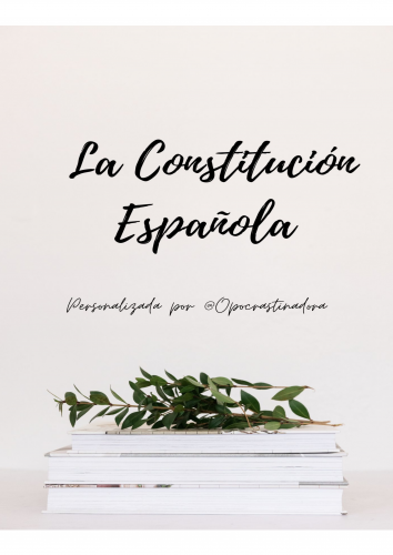 La Constitución Española Customizada