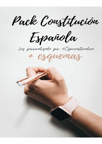Pack Constitución española customizada + esquemas