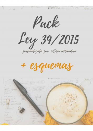 Pack Ley 39/2015 customizada + esquemas