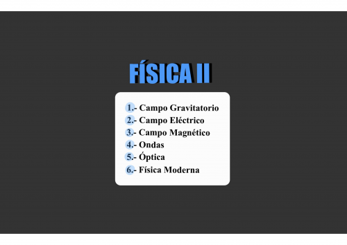 🚀 Física II 2 Bach y EVAU (Temario completo)