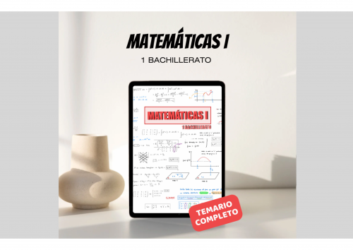 📚 Matemáticas I 1 Bach (Temario completo)