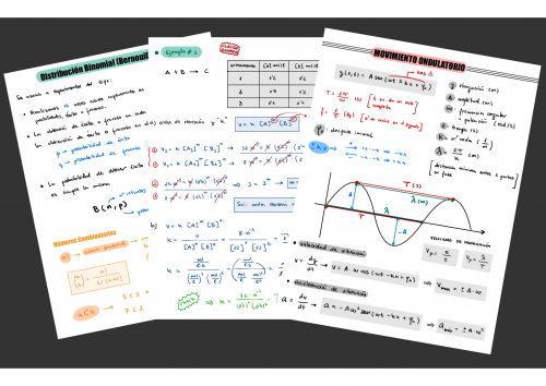 ⭐ Pack 2 Bachillerato: Mates II, Física II y Química II (Temario completo)