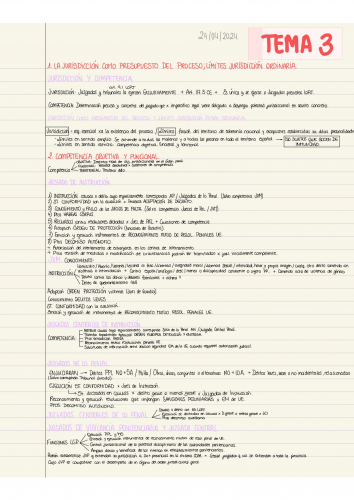 Tema 3 Procesal Penal Carrera Judicial y Fiscal