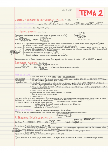 Tema 2 Procesal Penal Carrera Judicial y Fiscal