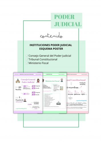 PODER JUDICIAL  poster - esquema