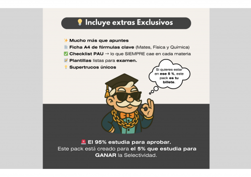 ⭐ Pack 1º Bachillerato Completo (Mates I + FyQ I) → Selectividad PAU 2025/26