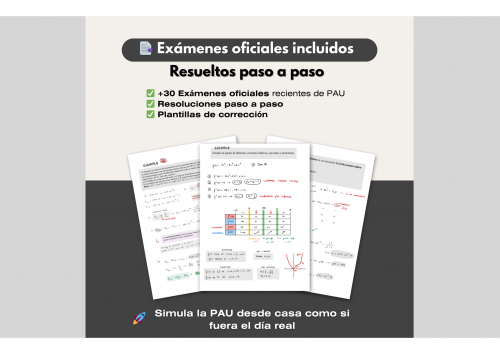 ⭐ Pack 2º Bachillerato Completo (Mates II + Física II + Química II) → Selectividad PAU 2025/26