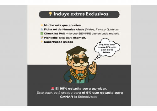 ⭐ Pack 2º Bachillerato Completo (Mates II + Física II + Química II) → Selectividad PAU 2025/26