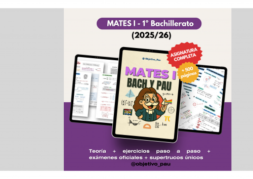 🎲 Matemáticas I – Asignatura Completa (1º Bachillerato, 2025/26)