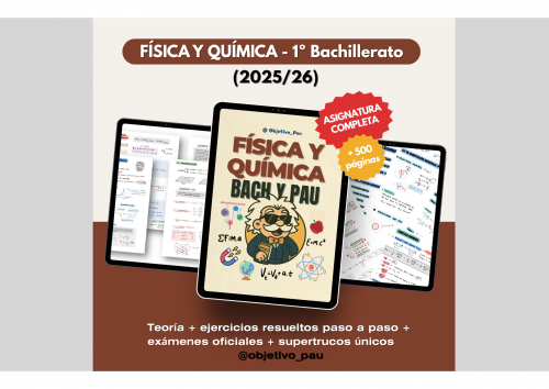 🔬 Física y Química I – Asignatura Completa (1º Bachillerato, 2025/26)
