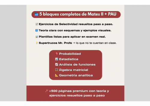 🎲 Matemáticas II – Asignatura Completa (2º Bachillerato + PAU, 2025/26)