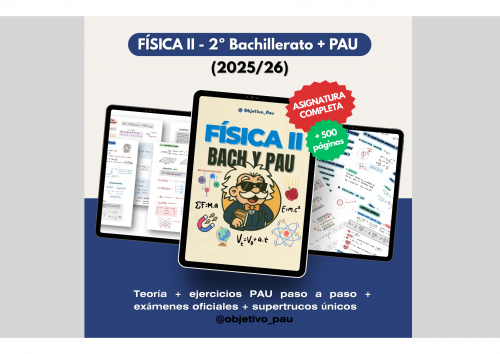 🚀 Física II – Asignatura Completa (2º Bachillerato + PAU, 2025/26)
